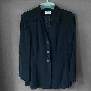 Gianni Woman Essentials black suit blazer Plus Size 14